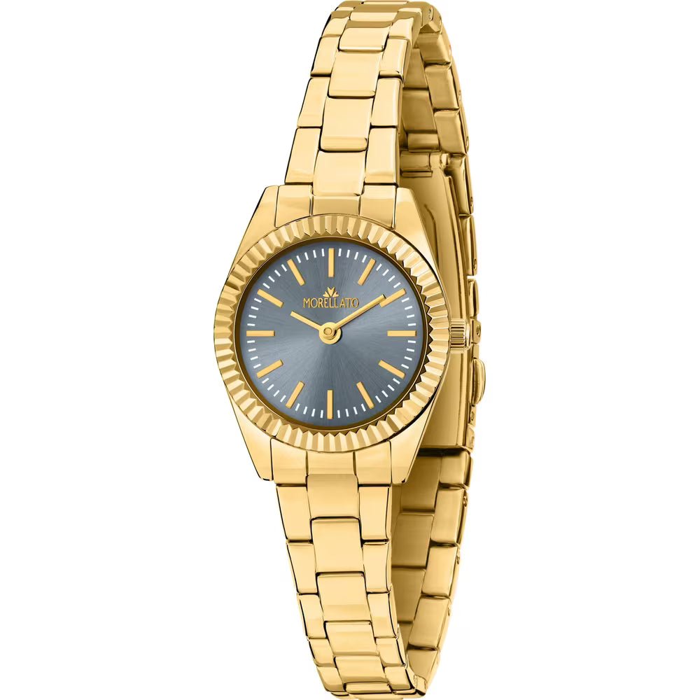 Orologio Morellato Magia Lady 24 Mm Pvd Oro Braccialato Azzurro