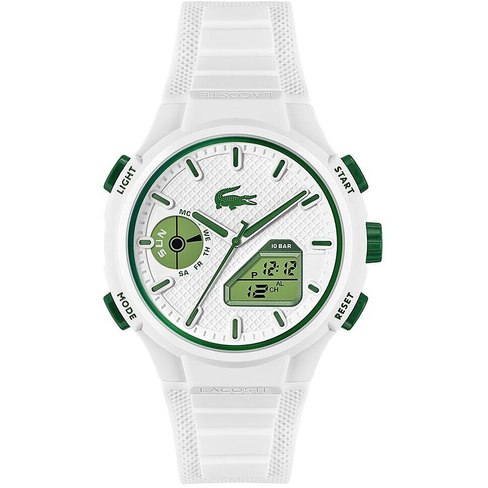 Orologio Lacoste LC33 Anadigit 43,7 mm Bianco/Verde