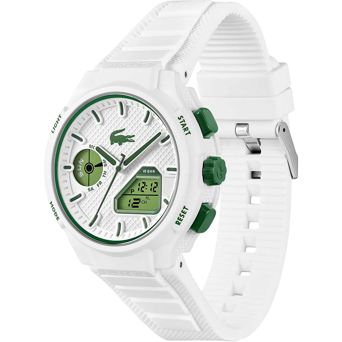 Orologio Lacoste LC33 Anadigit 43,7 mm Bianco/Verde