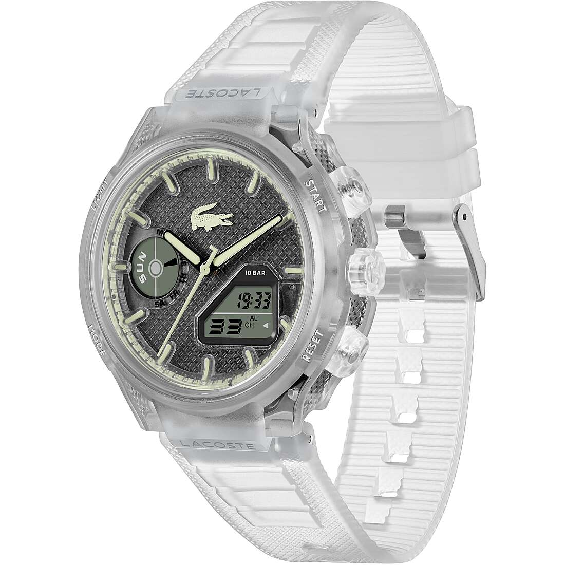 Orologio Lacoste LC33 Anadigit 43,7 mm Trasparente