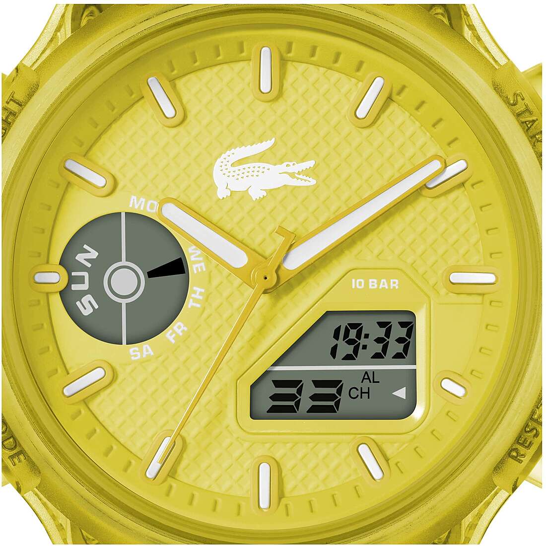 Orologio Lacoste LC33 Anadigit 43,7 mm Giallo