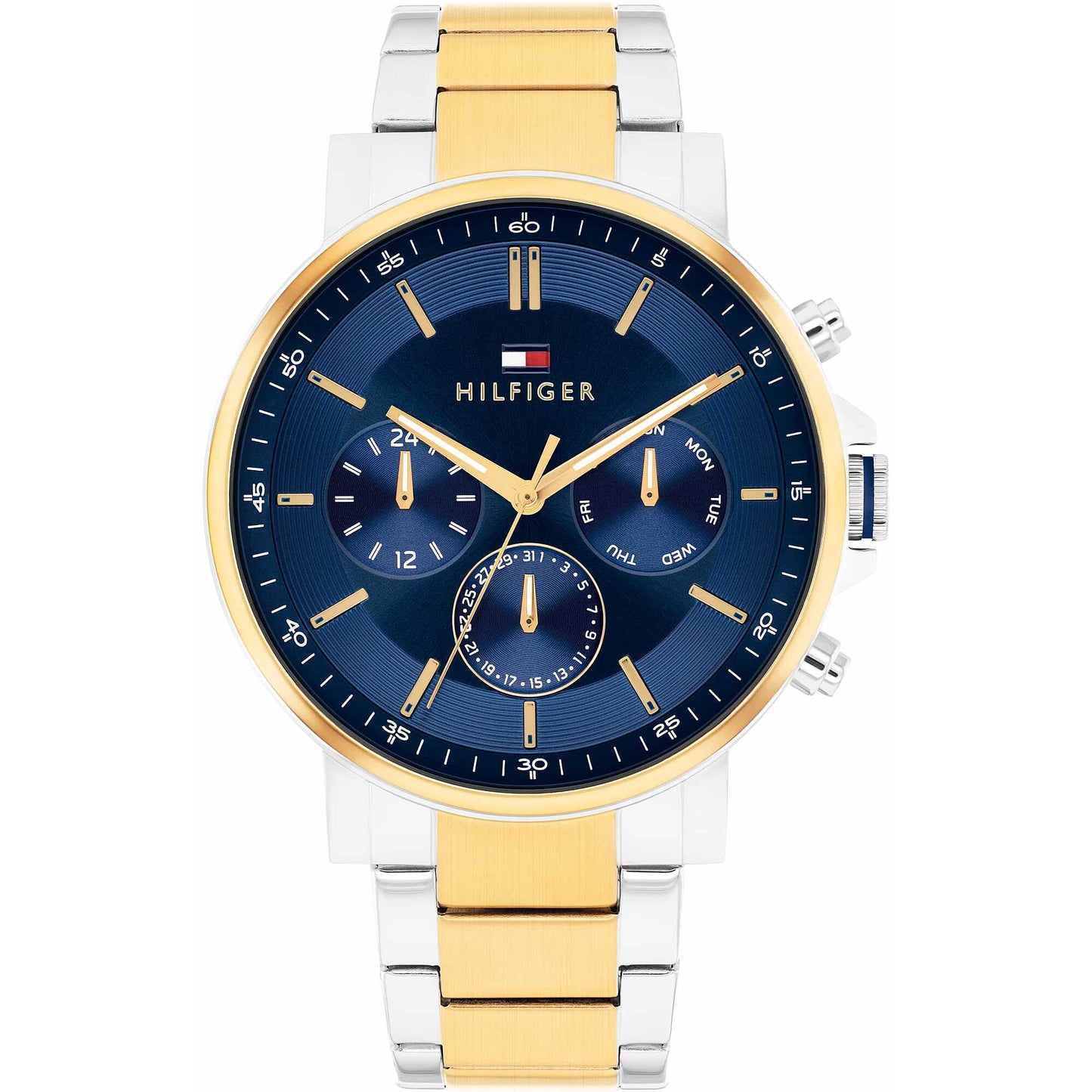 Orologio Tommy Hilfiger Legend Multi 44 mm Acciaio Pvd Oro Braccialato