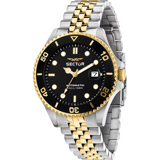 Orologio Sector 230 Automatico 43 mm Acciaio Pvd Oro Braccialato Bicolore