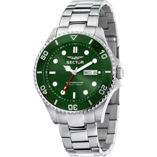 Orologio Sector 230 Automatico 43 mm Acciaio Braccialato Verde