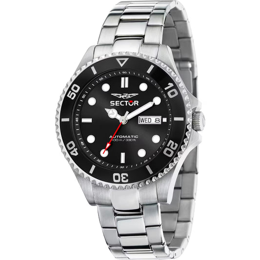 Orologio Sector 230 Automatico 43 mm Acciaio Braccialato Nero