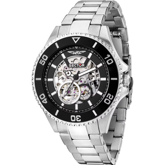 Orologio Sector 230 Automatico 43 Mm Acciaio Braccialato Quadrante Scheletrato