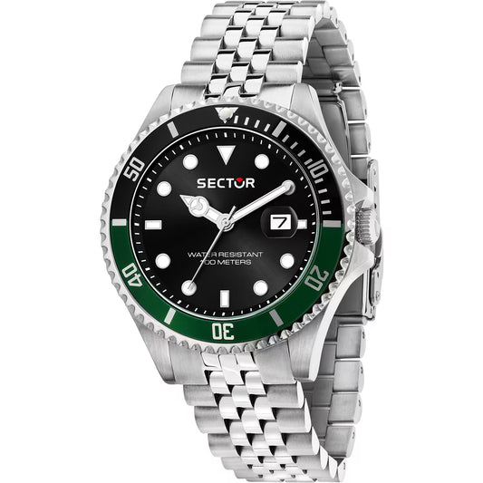 Orologio Sector 230 39 mm Acciaio Braccialato Nero