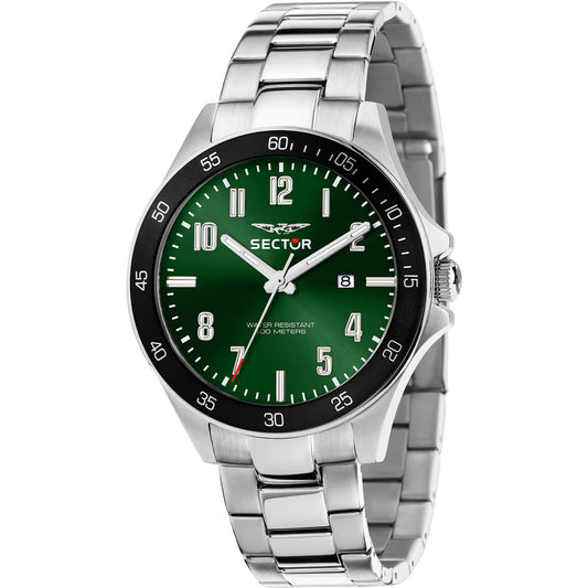Orologio Sector 230 43 mm Acciaio Braccialato Verde