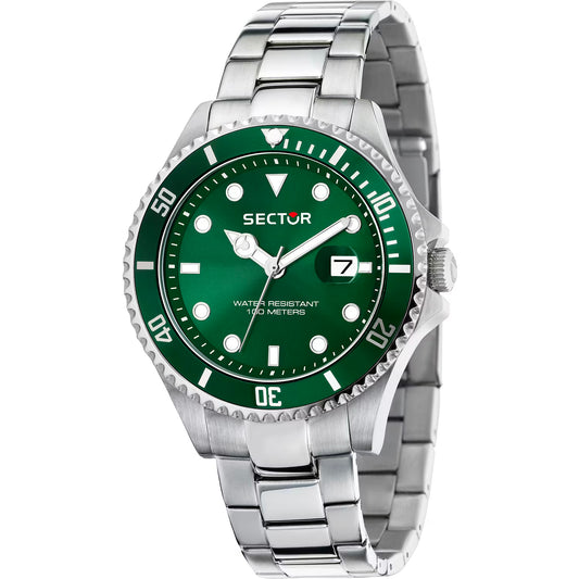 Orologio Sector 230 43 mm Acciaio Braccialato Verde