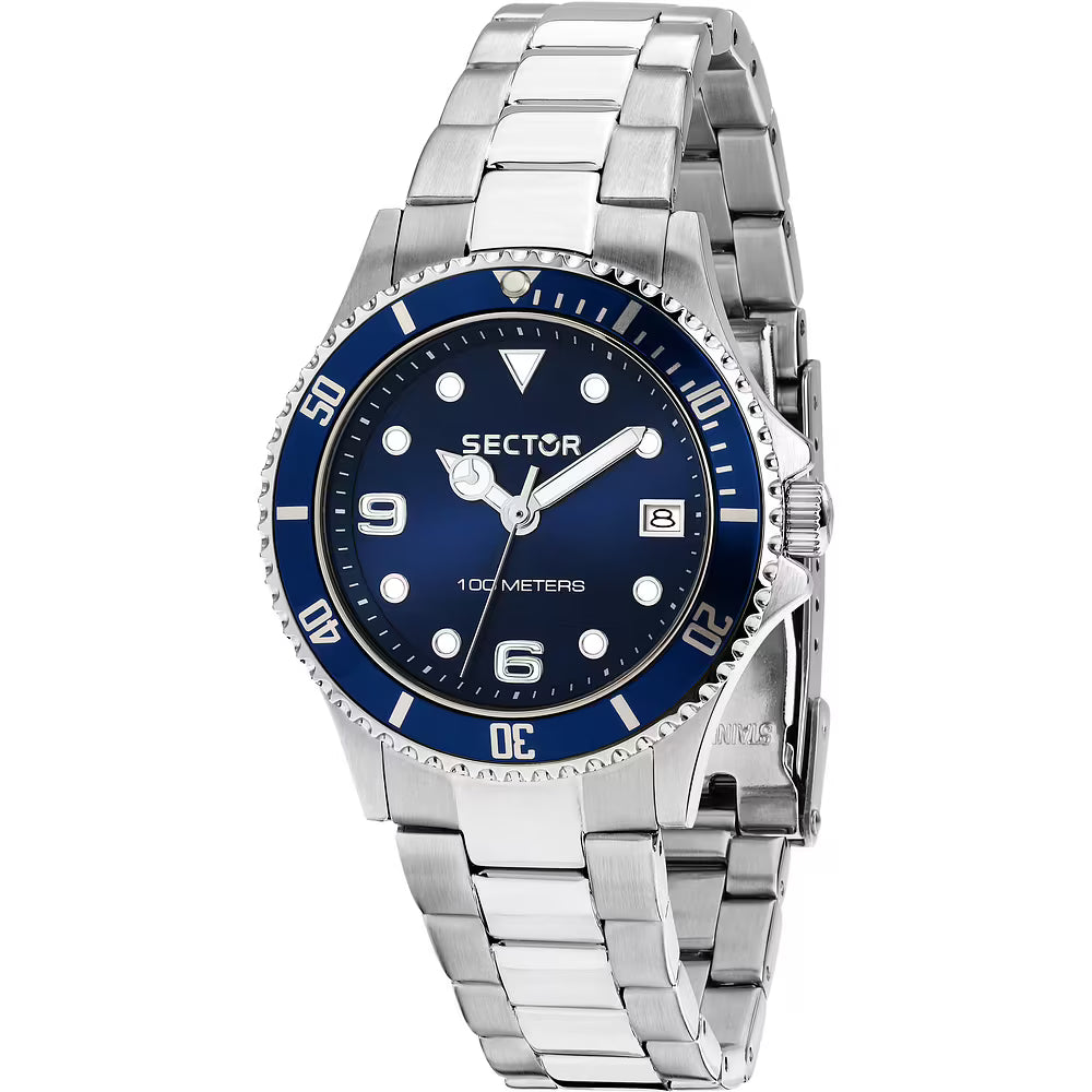 Orologio Donna Sector 230 35 mm Acciaio Braccialato Blu