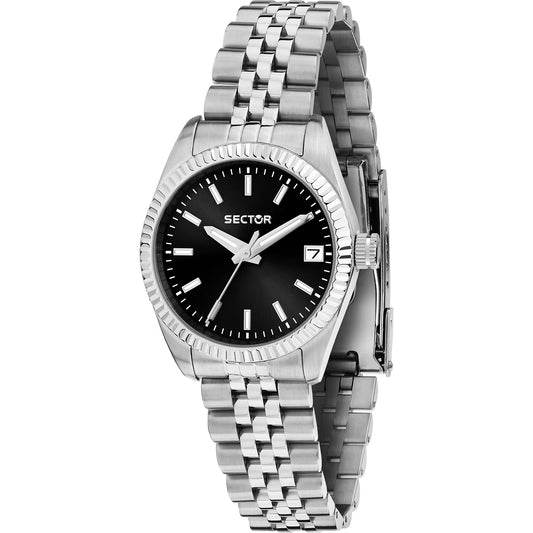 Orologio Sector 240 Lady 32 mm Acciaio Braccialato Nero
