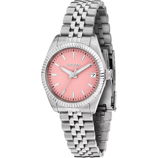 Orologio Donna Sector 240 Lady 32 Mm Acciaio Braccialato Rosa