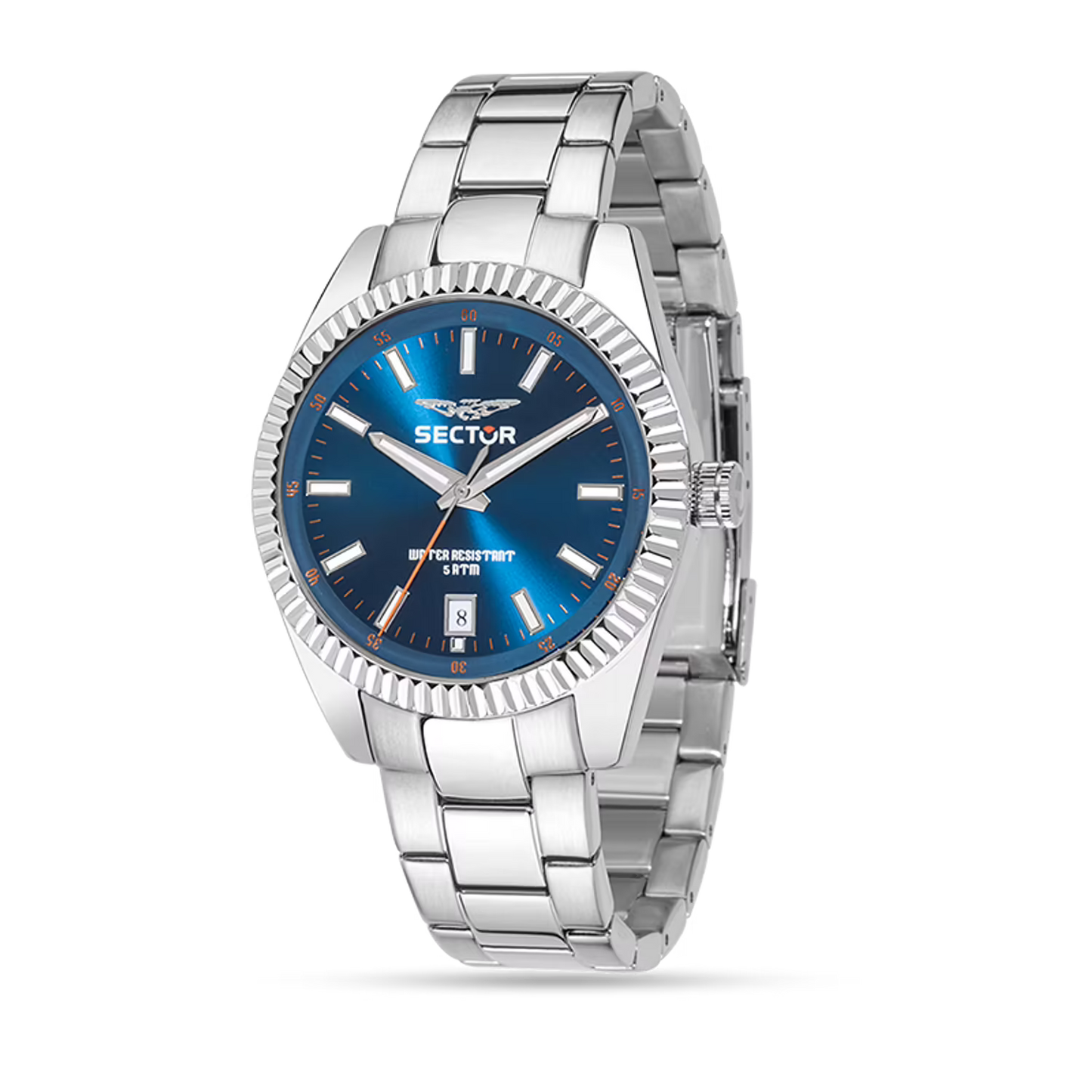 Orologio Sector 240 41 mm Acciaio Braccialato Turchese Bianco