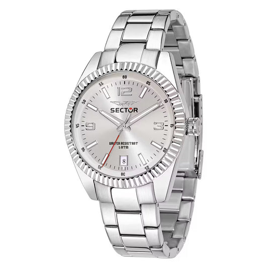 Orologio Sector 240 41 mm Acciaio Braccialato Silver