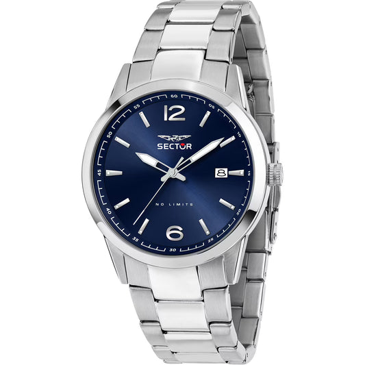 Orologio Sector 660 41 Mm Acciaio Braccialato Blu