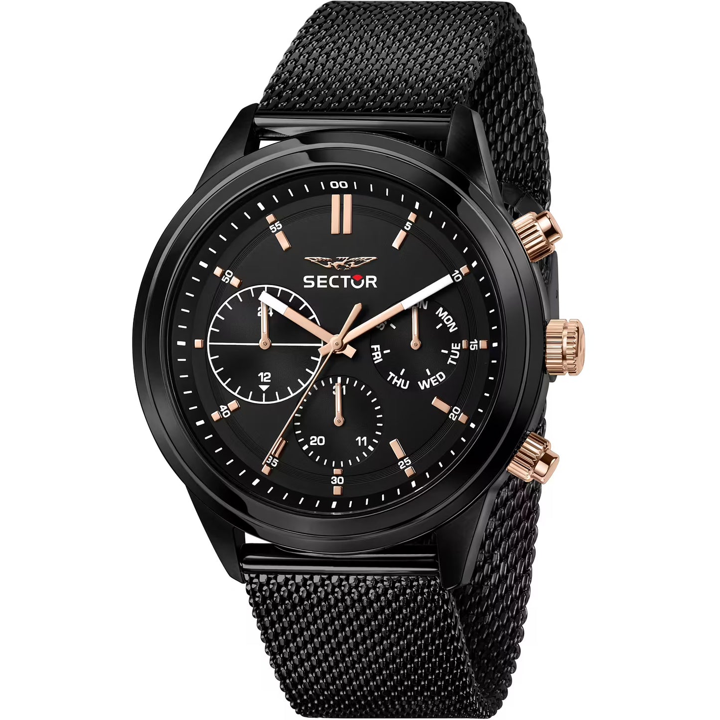 Orologio Sector 670 Multifunzione 45 mm Braccialato Maglia Milanese