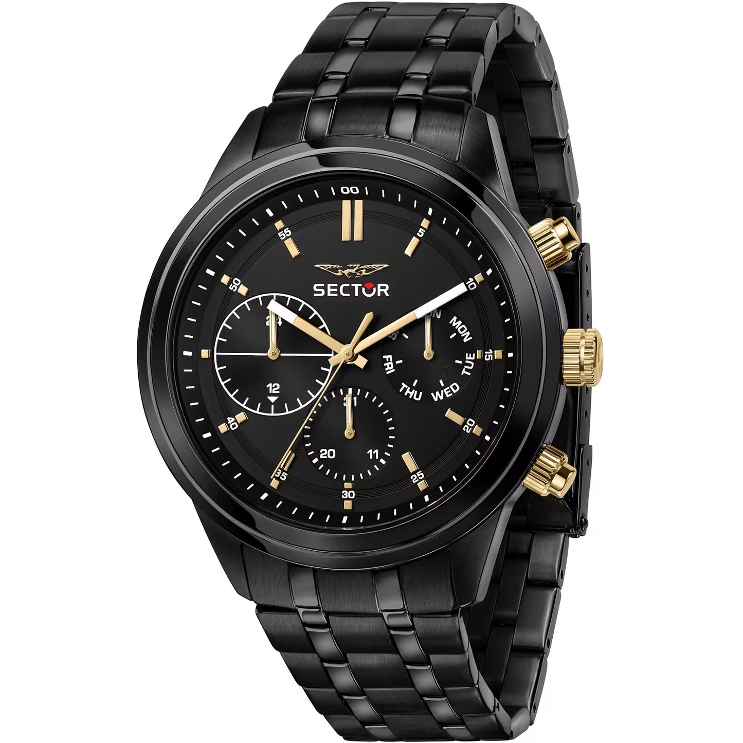Orologio Sector 670 Multifunzione 45 mm Braccialato Pvd Nero