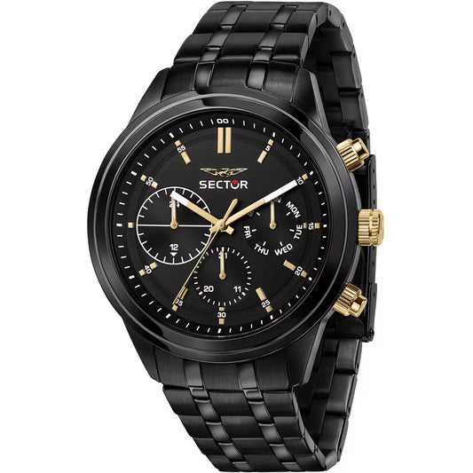 Orologio Sector 670 Multifunzione 45 mm Braccialato Pvd Nero
