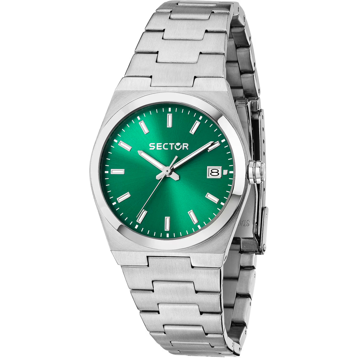 Orologio Sector C300 34 Mm Acciaio Braccialato Verde
