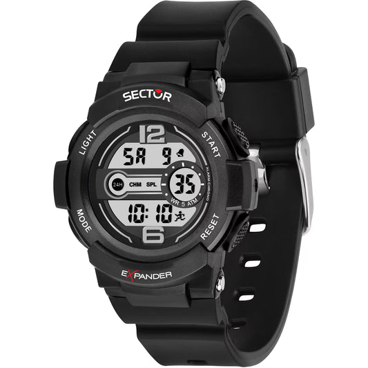 Orologio Sector Ex-16 Digitale Chrono Alarm 40 mm Policarbonato Nero