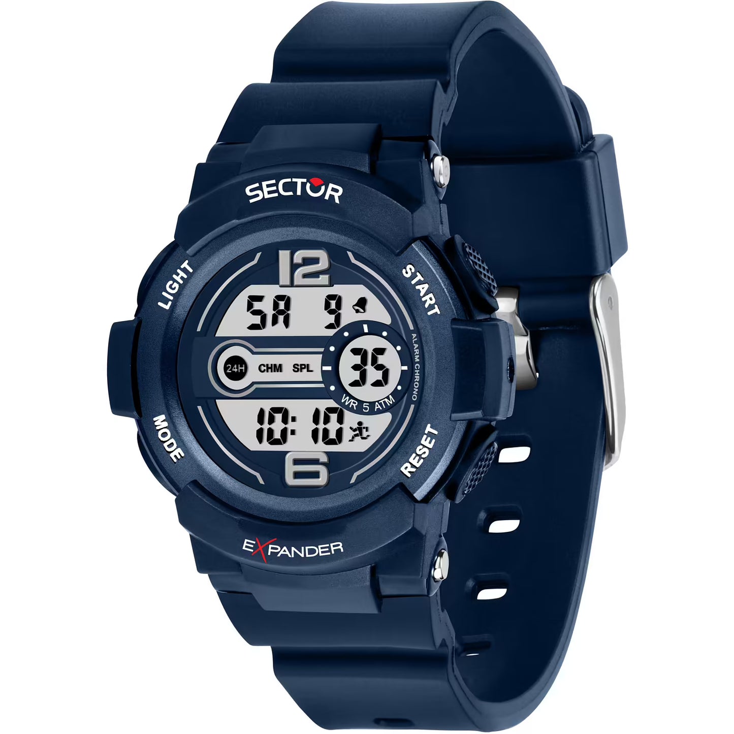 Orologio Sector Ex-16 Digitale Chrono Alarm 40 mm Policarbonato Blu