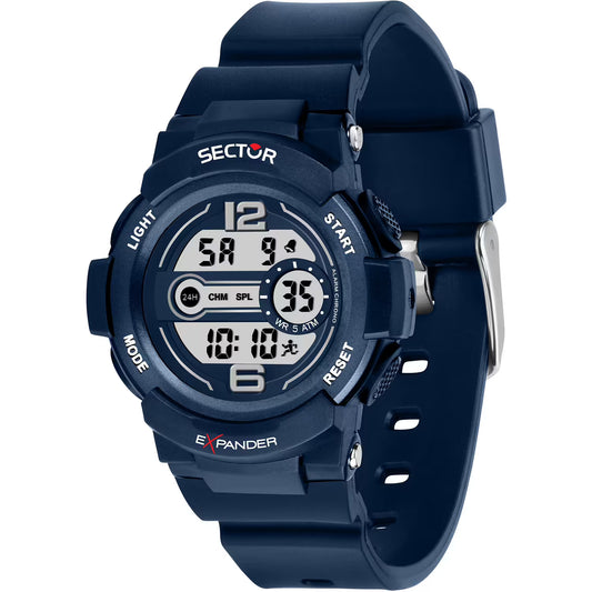 Orologio Sector Ex-16 Digitale Chrono Alarm 40 mm Policarbonato Blu