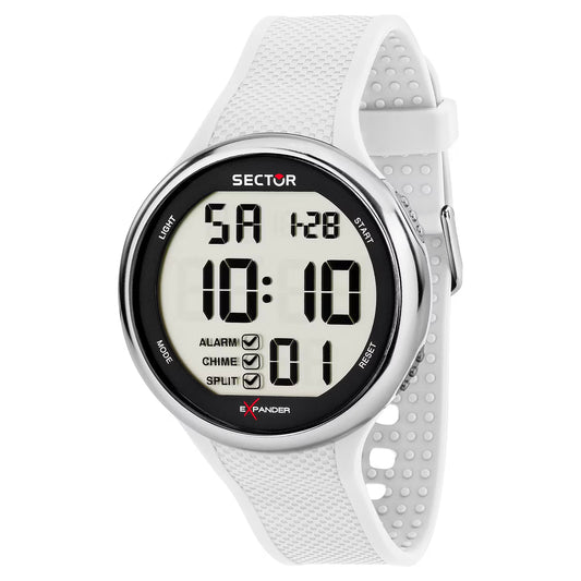 Orologio Sector Ex-17 46 mm Policarbonato Bianco
