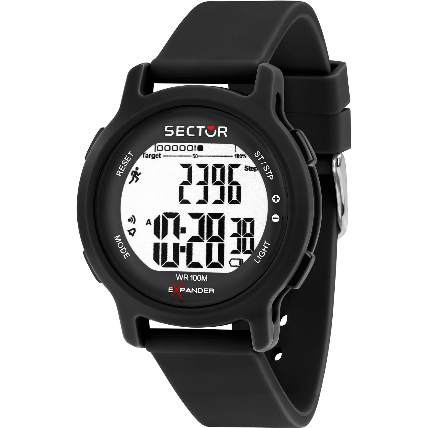 Orologio Sector EX-27 Digitale 43 mm Policarbonato Nero