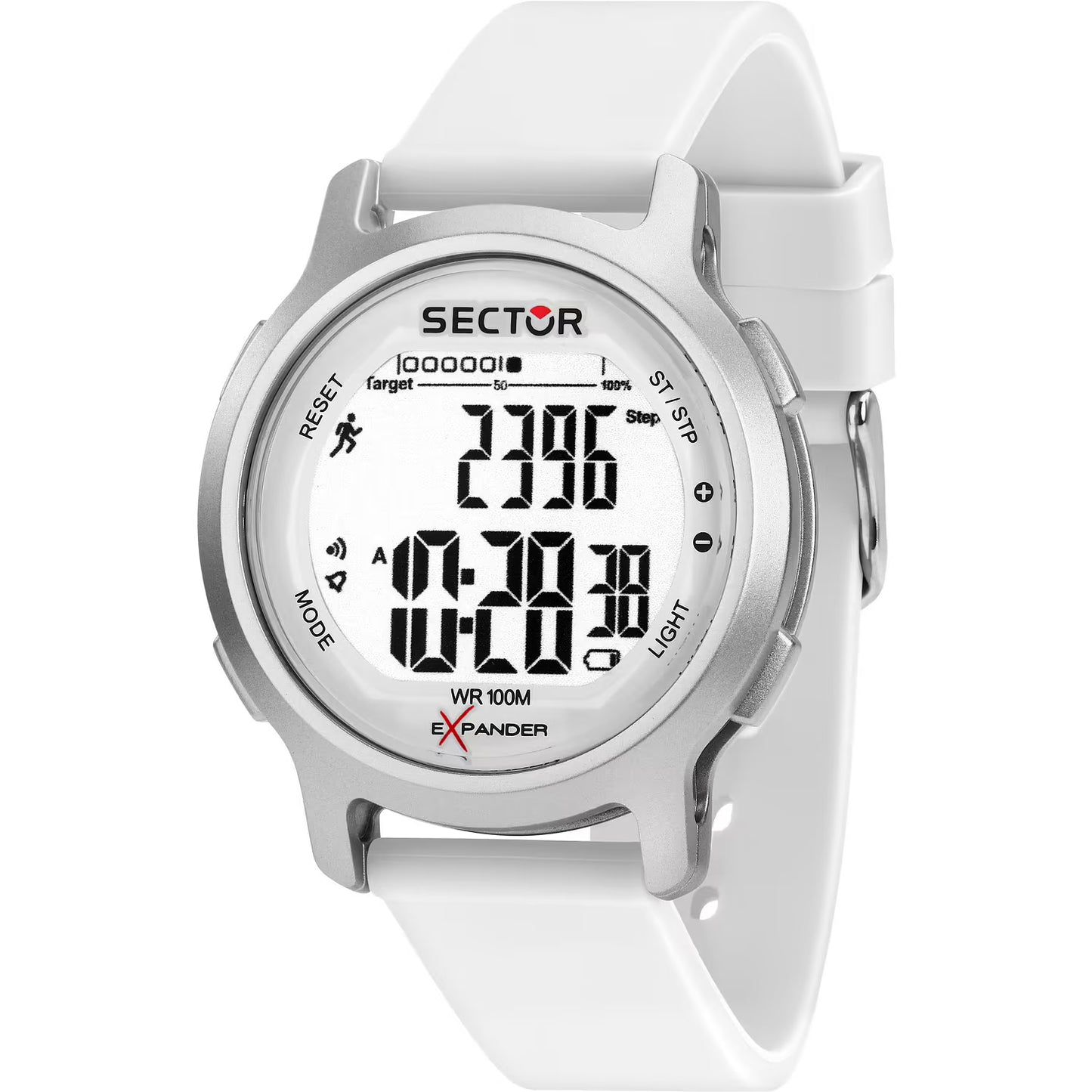 Orologio Sector Ex-27 Digitale 43 mm Policarbonato Bianco