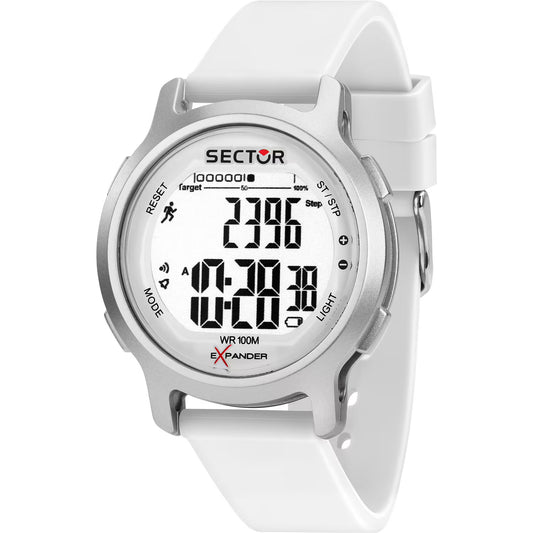 Orologio Sector Ex-27 Digitale 43 mm Policarbonato Bianco