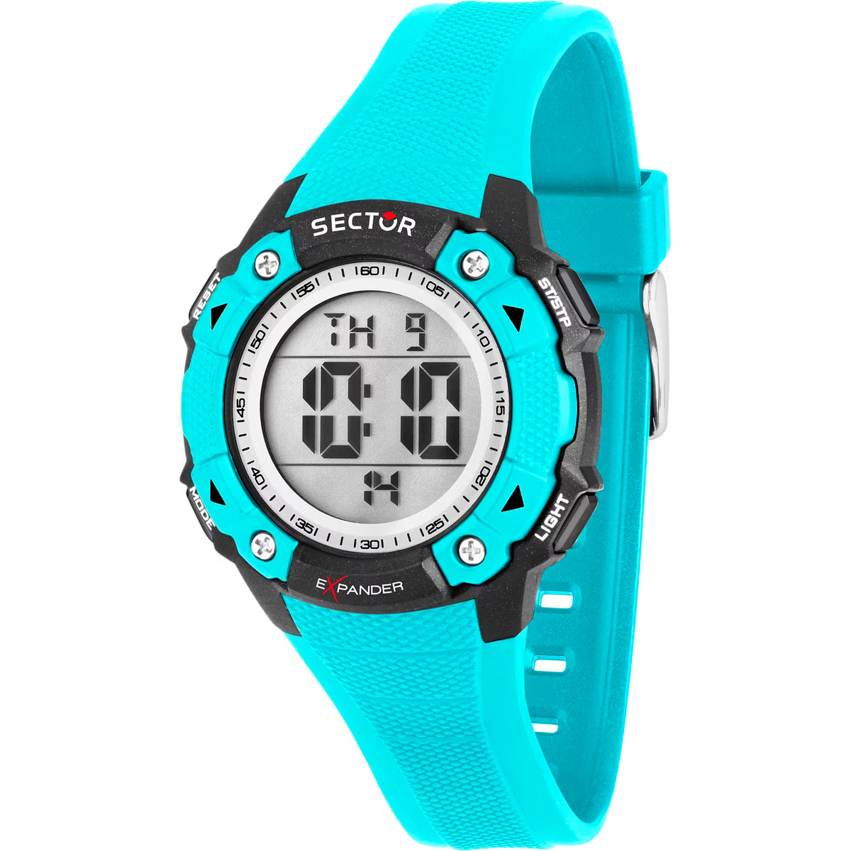 Orologio Sector Ex-49 Digitale 37 Mm Policarbonato Azzurro Cinturino Gomma