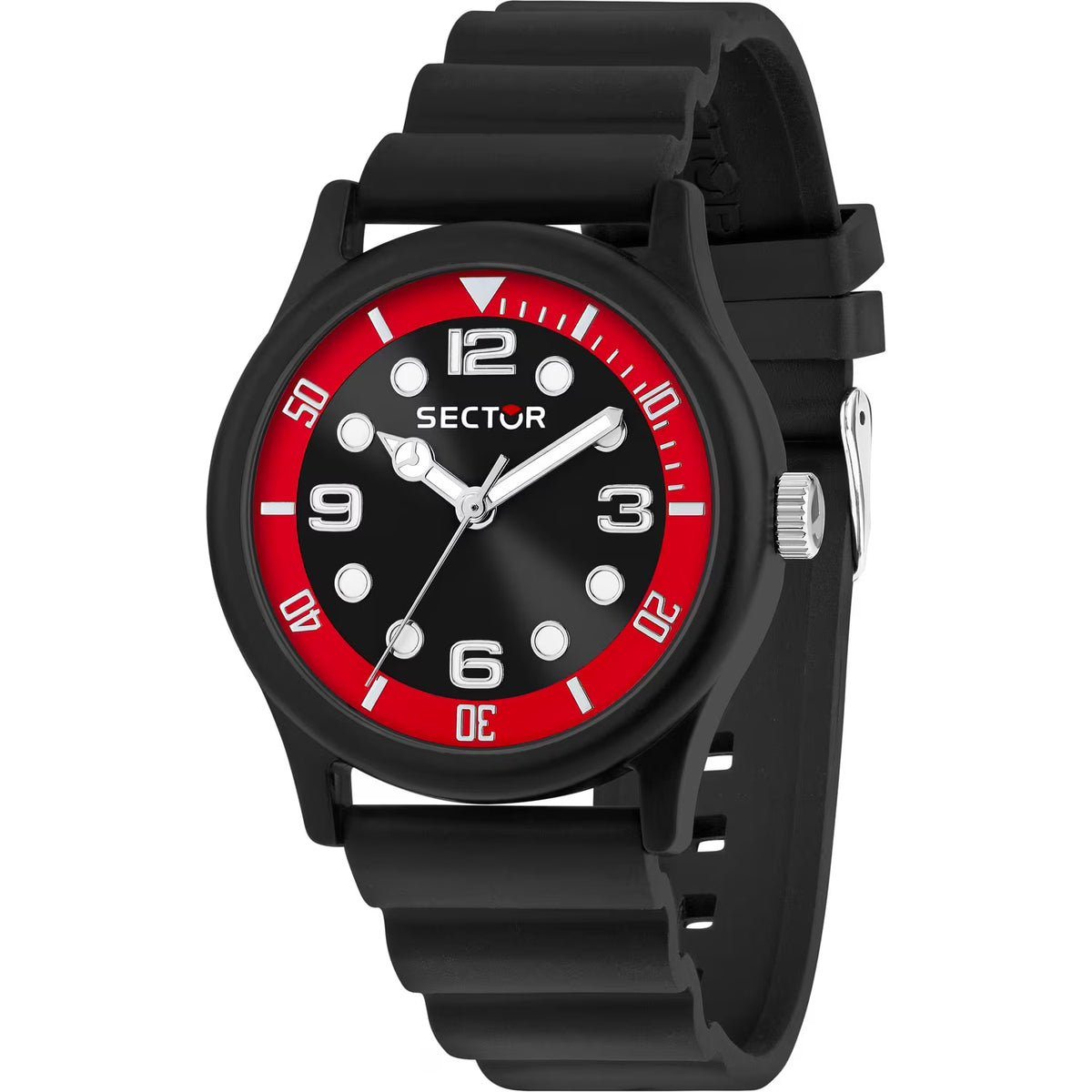 Orologio Sector H2O 41 Mm Policarbonato Cinturino Gomma Nera