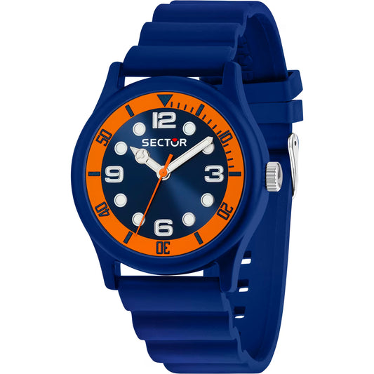 Orologio Sector H2O 41 Mm Policarbonato Cinturino Gomma Blu
