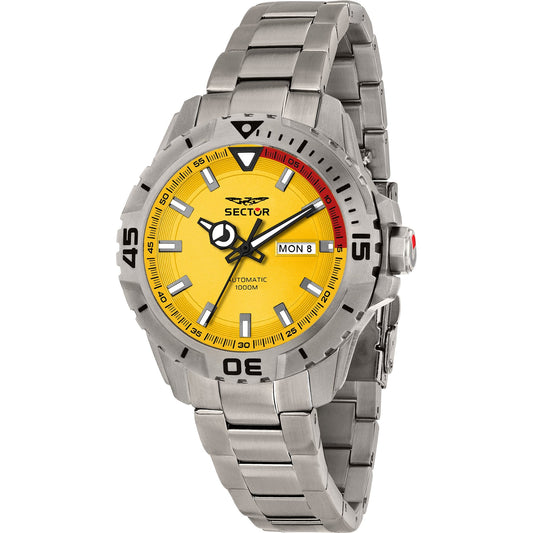 Orologio Sector Legend Auto 43 mm Acciaio Braccialato Giallo
