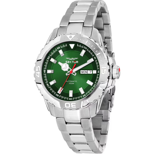 Orologio Sector Legend Automatico 43 mm Acciaio Braccialato Verde