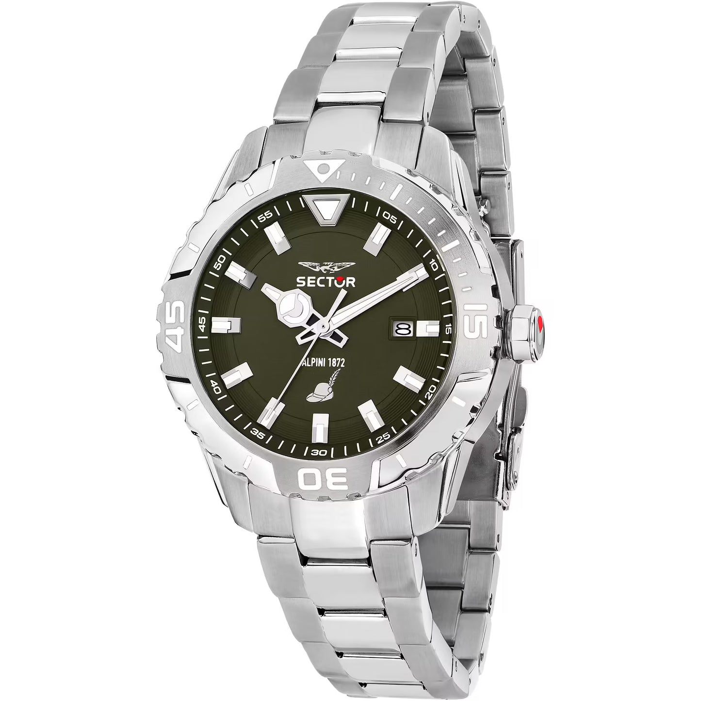 Orologio Sector Legend 42 mm Acciaio Braccialato Verde Oliva