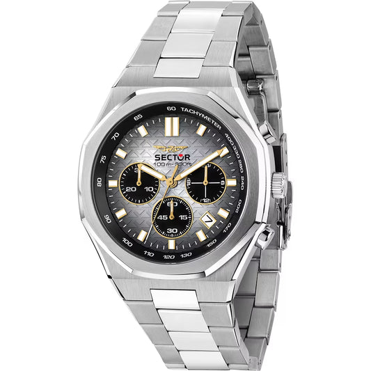 Orologio Sector Otto150 Chrono 42 Mm Acciaio Braccialato Quadrante Grigio/Nero