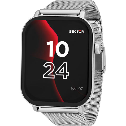 Orologio Smartwatch Sector S-07 Smart Digital Braccialato Maglia Milanese Silver