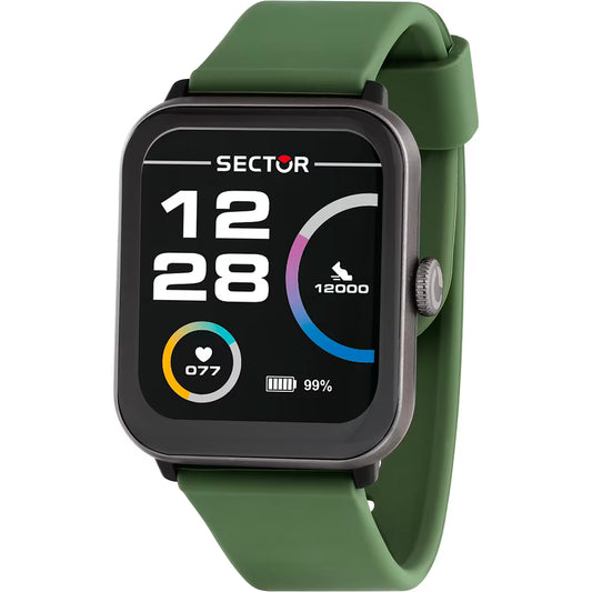 Orologio Smartwatch Sector S-08 Smart Digital Cinturino Silicone Verde