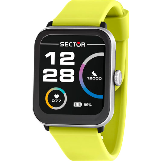Orologio Smartwatch Sector S-08 Smart Digital Cinturino Silicone Verde