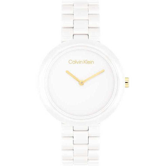 Orologio Calvin Klein Pure Lady 34 mm Braccialato Ceramica Bianco