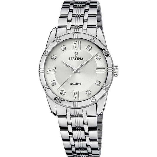 Orologio Festina Mademoiselle Lady 32 Mm Acciaio Braccialato Silver