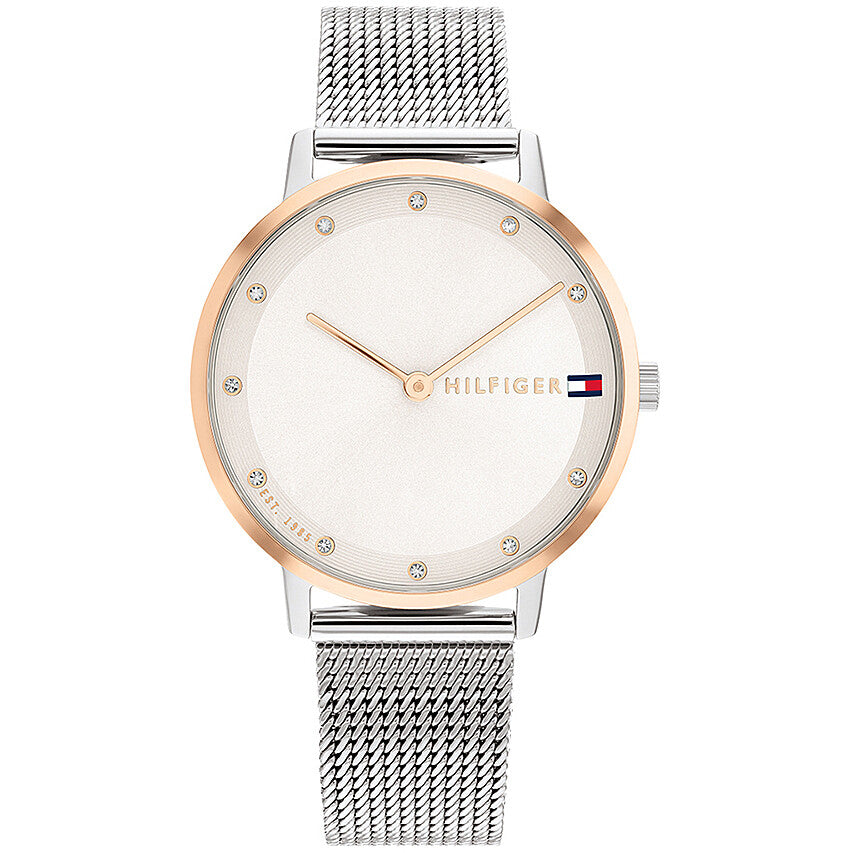 Orologio Tommy Hilfiger Pippa Lady 34 mm Acciaio Pvd Oro Rosa Braccialato