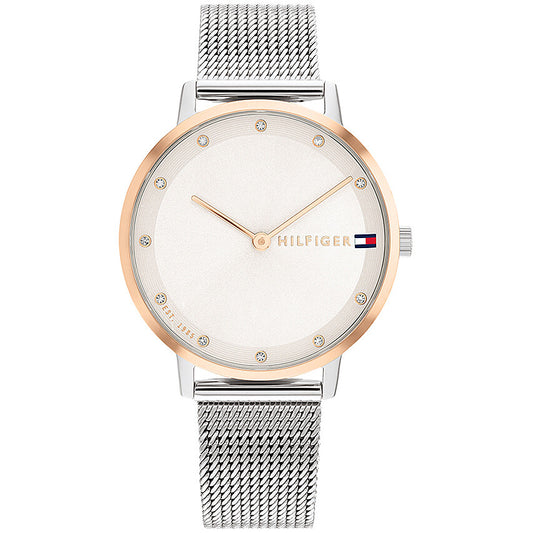 Orologio Tommy Hilfiger Pippa Lady 34 mm Acciaio Pvd Oro Rosa Braccialato
