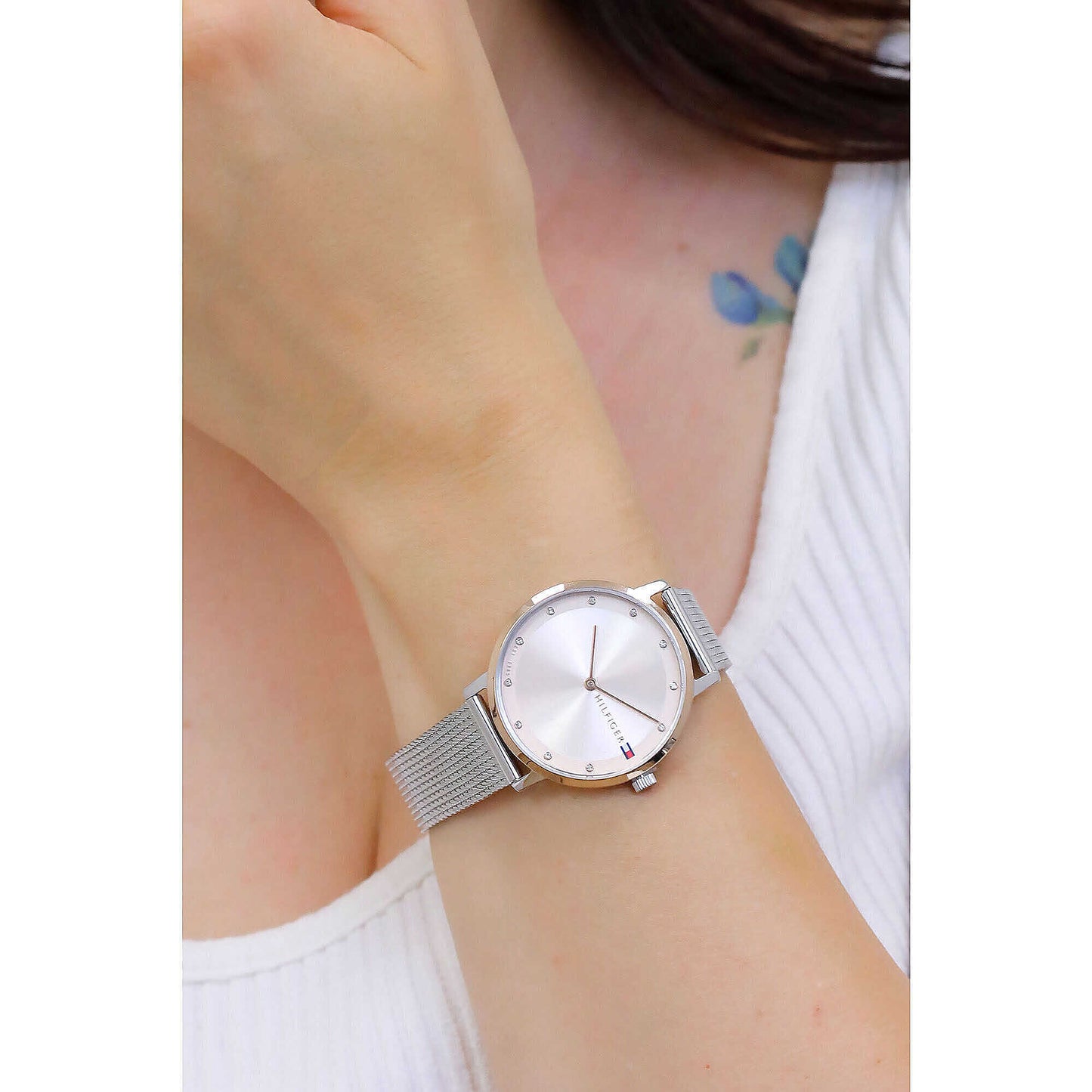 Orologio Tommy Hilfiger Pippa Lady 34 mm Acciaio Pvd Oro Rosa Braccialato