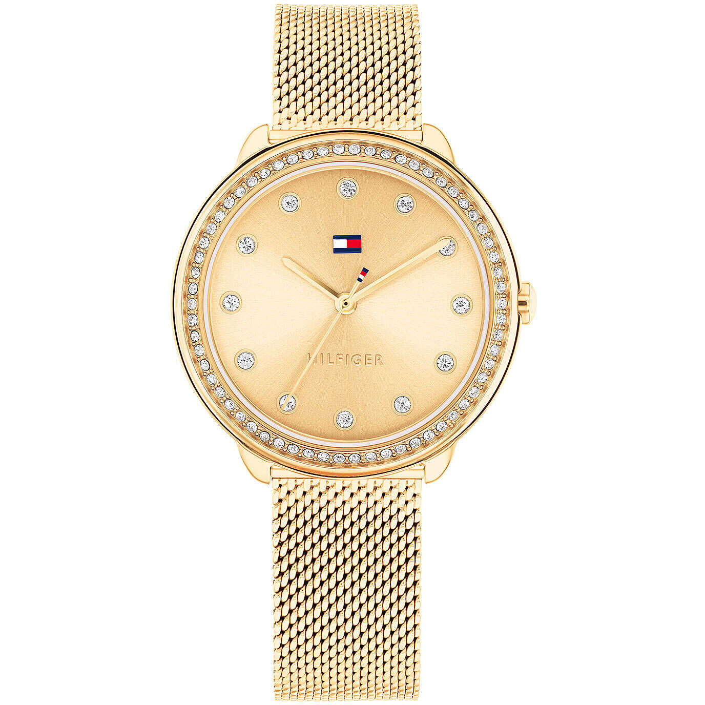 Orologio Tommy Hilfiger Demi Lady 32 mm Pvd Oro Maglia Milanese