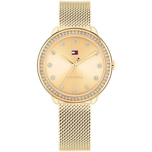 Orologio Tommy Hilfiger Demi Lady 32 mm Pvd Oro Maglia Milanese