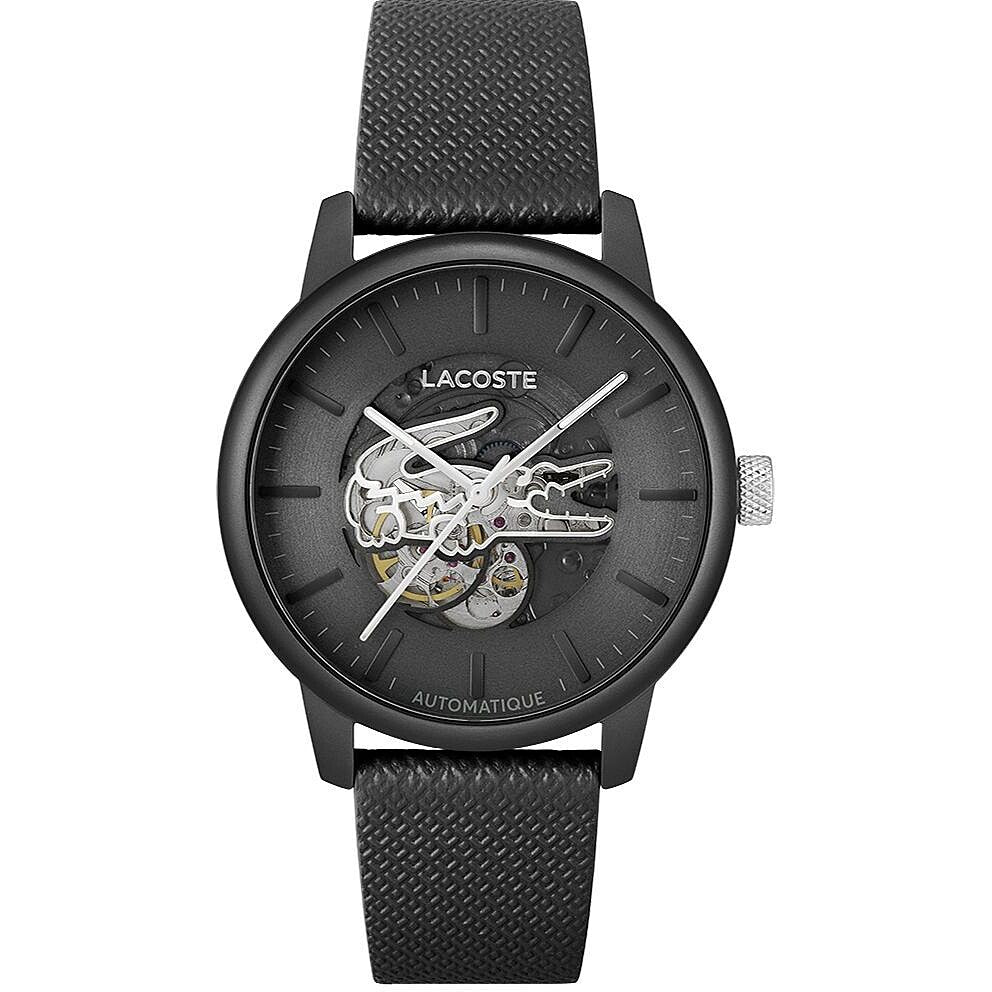Orologio Lacoste Automatico 44 mm Pelle Nera