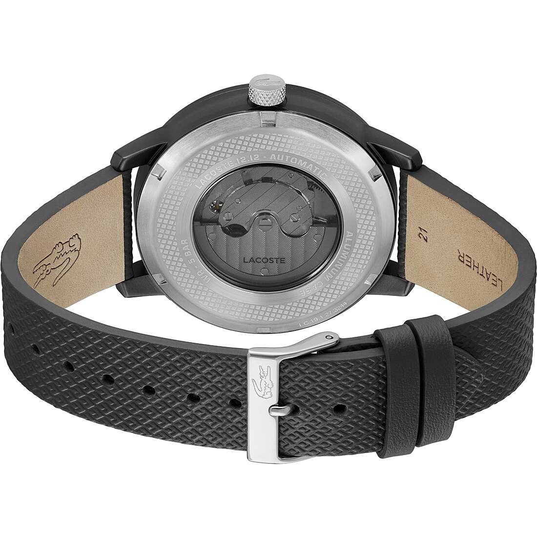 Orologio Lacoste Automatico 44 mm Pelle Nera
