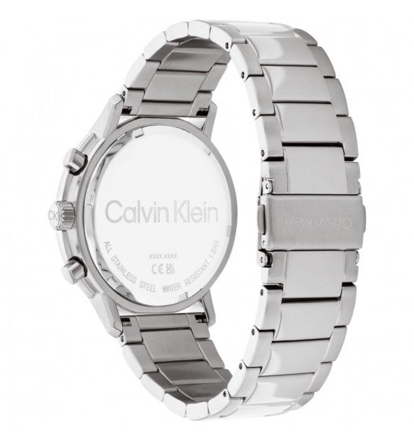 Orologio Calvin Klein Ck Architectural Multifunzione 44 mm Acciaio Braccialato Blu
